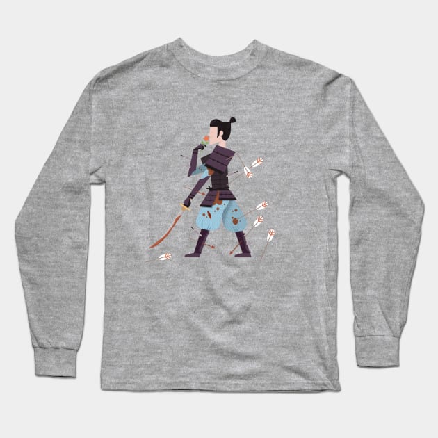 Samurai Long Sleeve T-Shirt by wharton